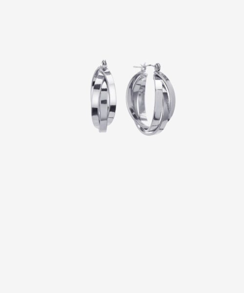 Pendientes aros entrelazados