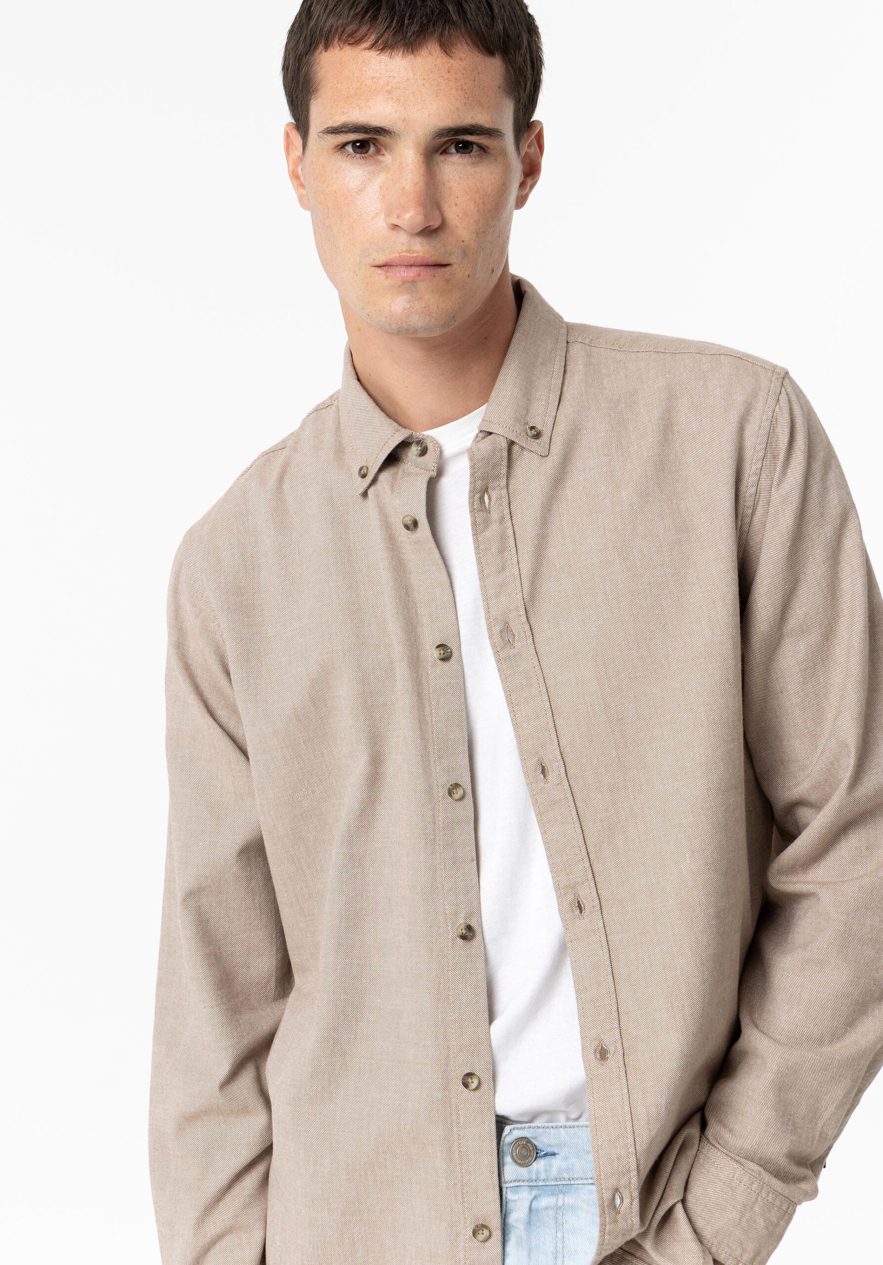 Camisa Pattinson beige - Imagen 2