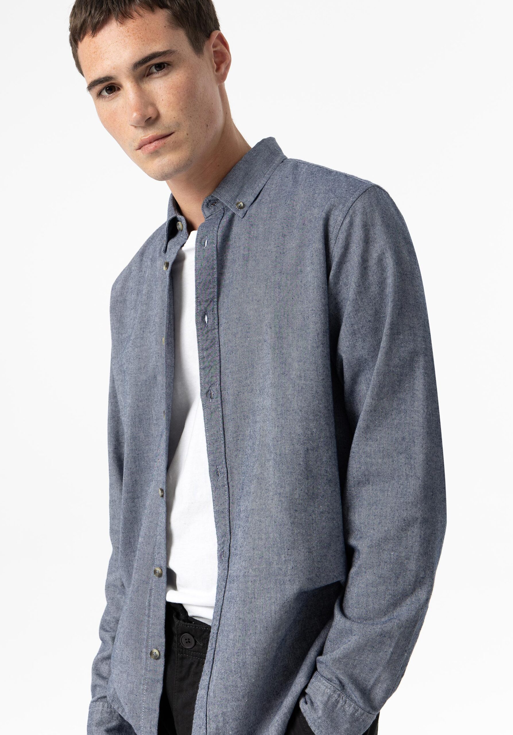 Camisa Pattinson azul - Imagen 2
