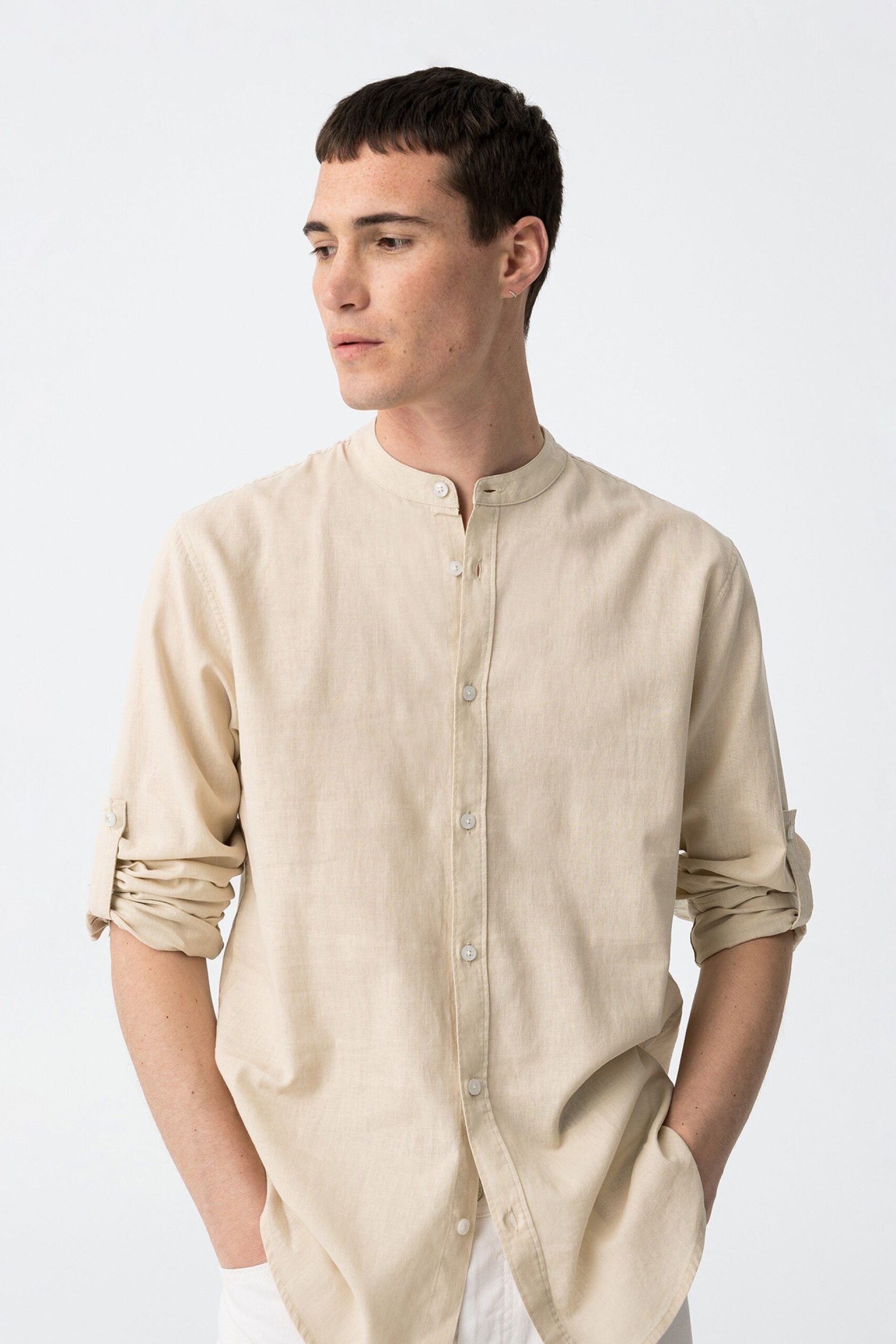 Camisa Bishop beige