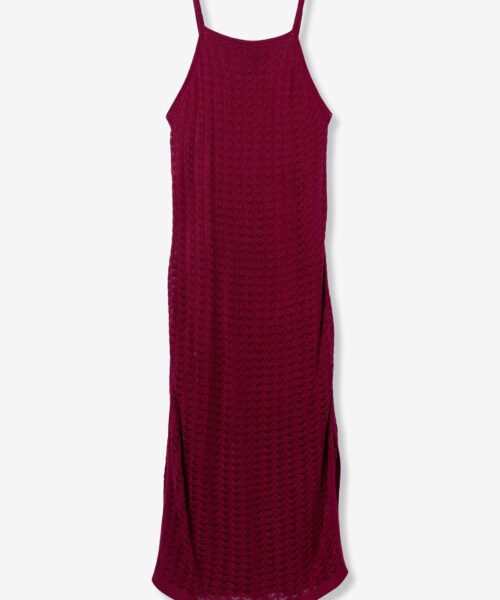 Vestido Menippe rojo fucsia