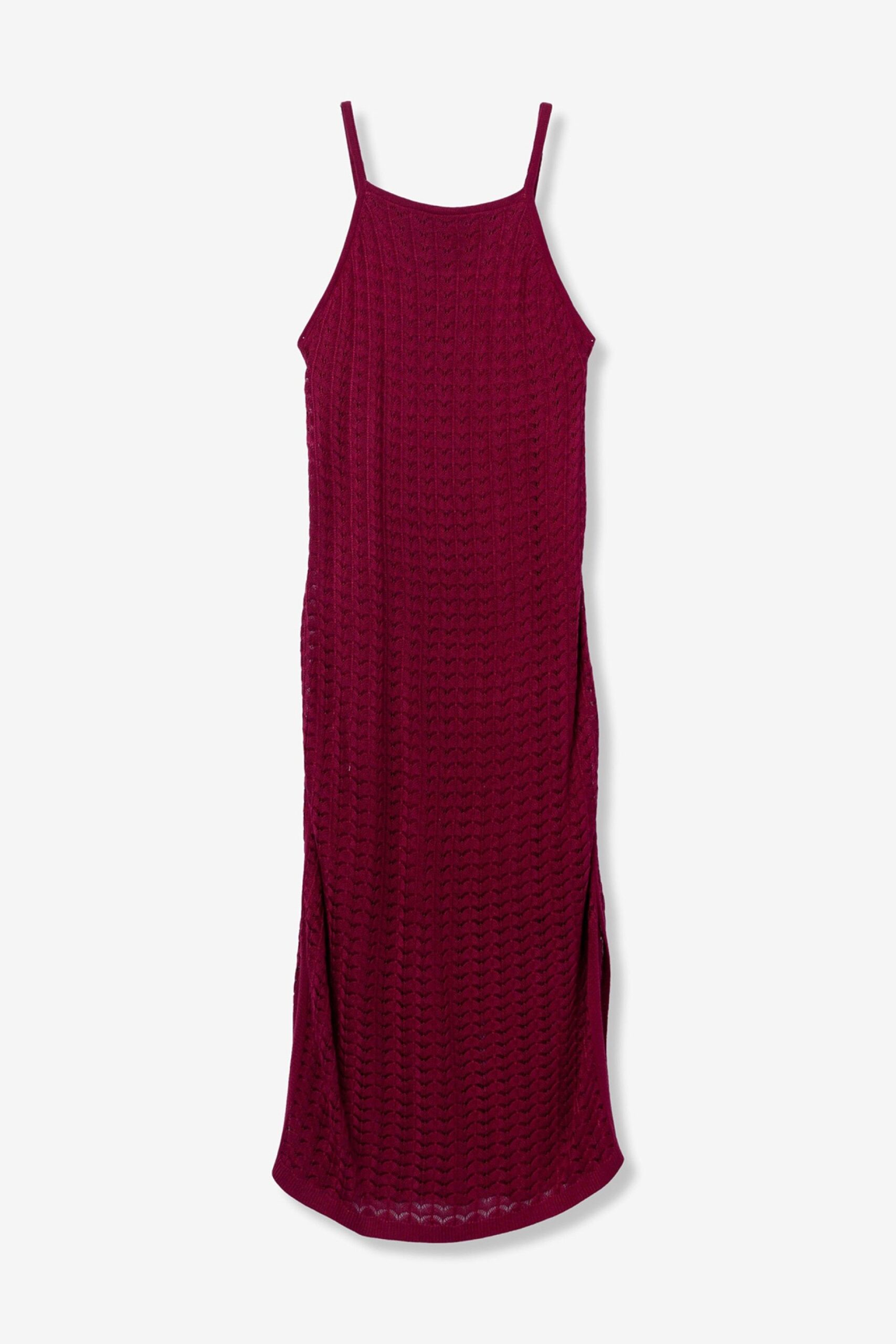 Vestido Menippe rojo fucsia