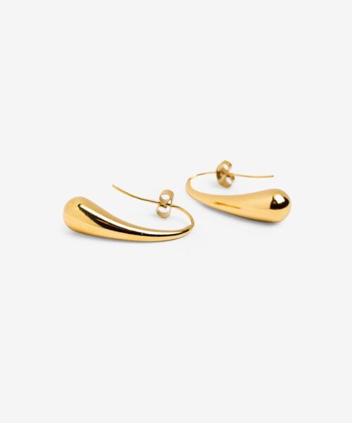 Pendientes Onix dorado