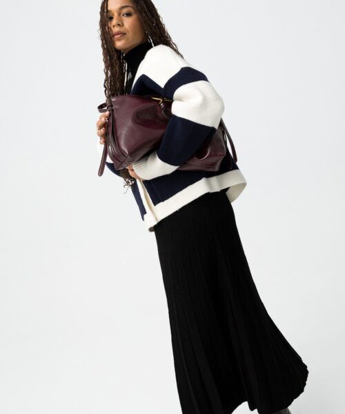 Falda punto Eadith negro