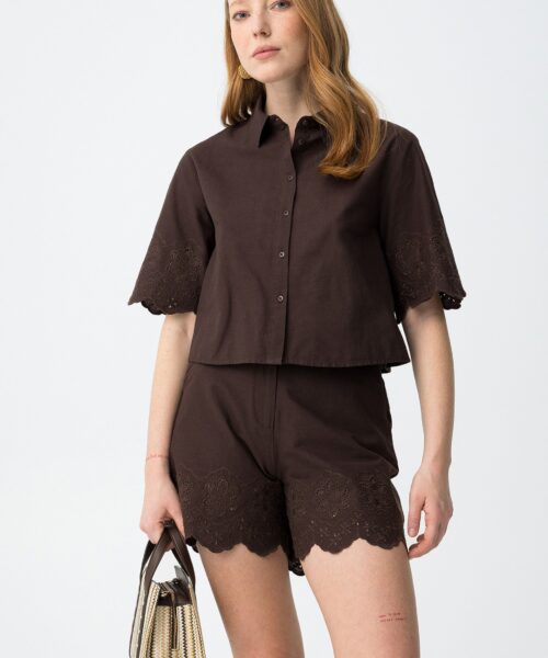 Blusa Lencastre marrón
