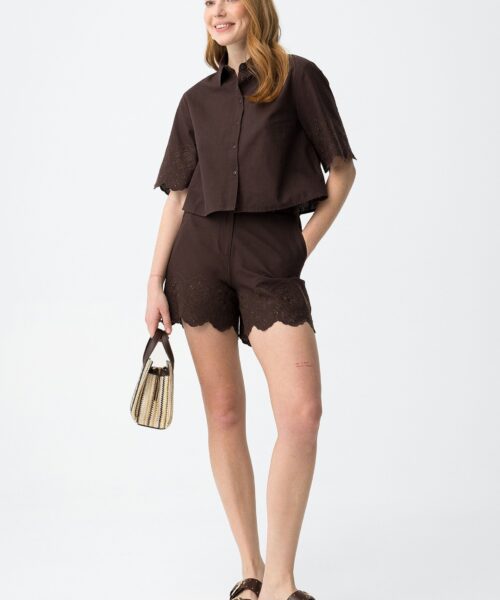 Short Lencastre marrón