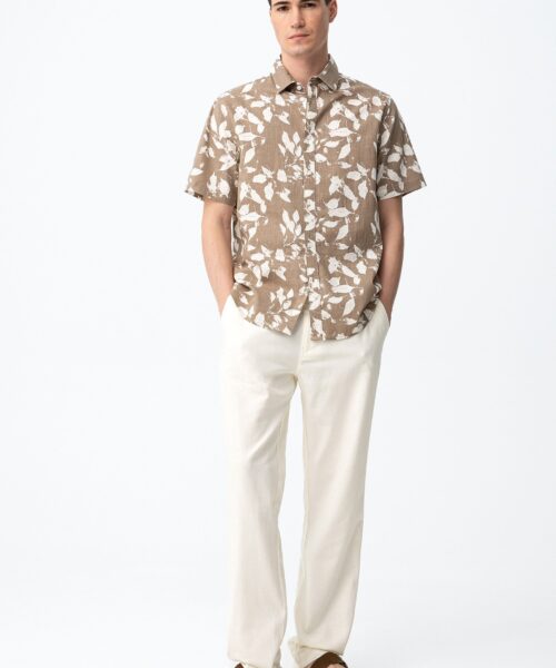 Pantalón chino relaxed blanco