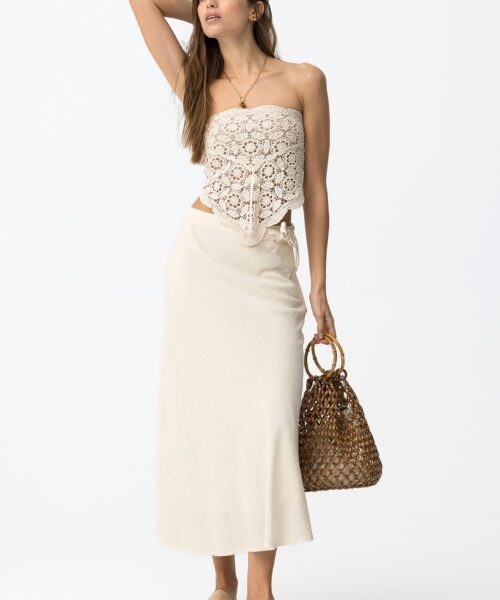 Falda Tropa beige