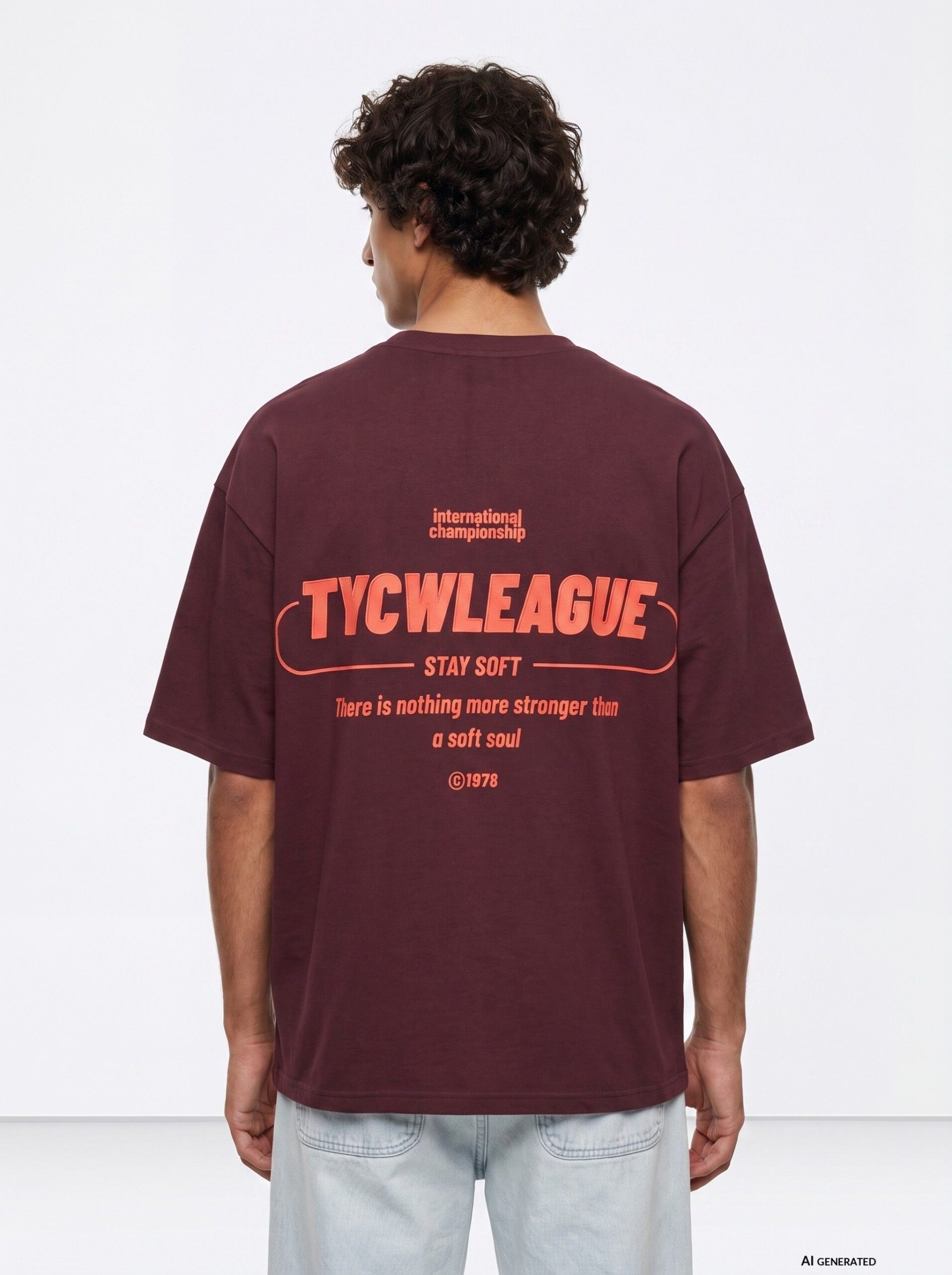 Camiseta Adriel granate - Imagen 2