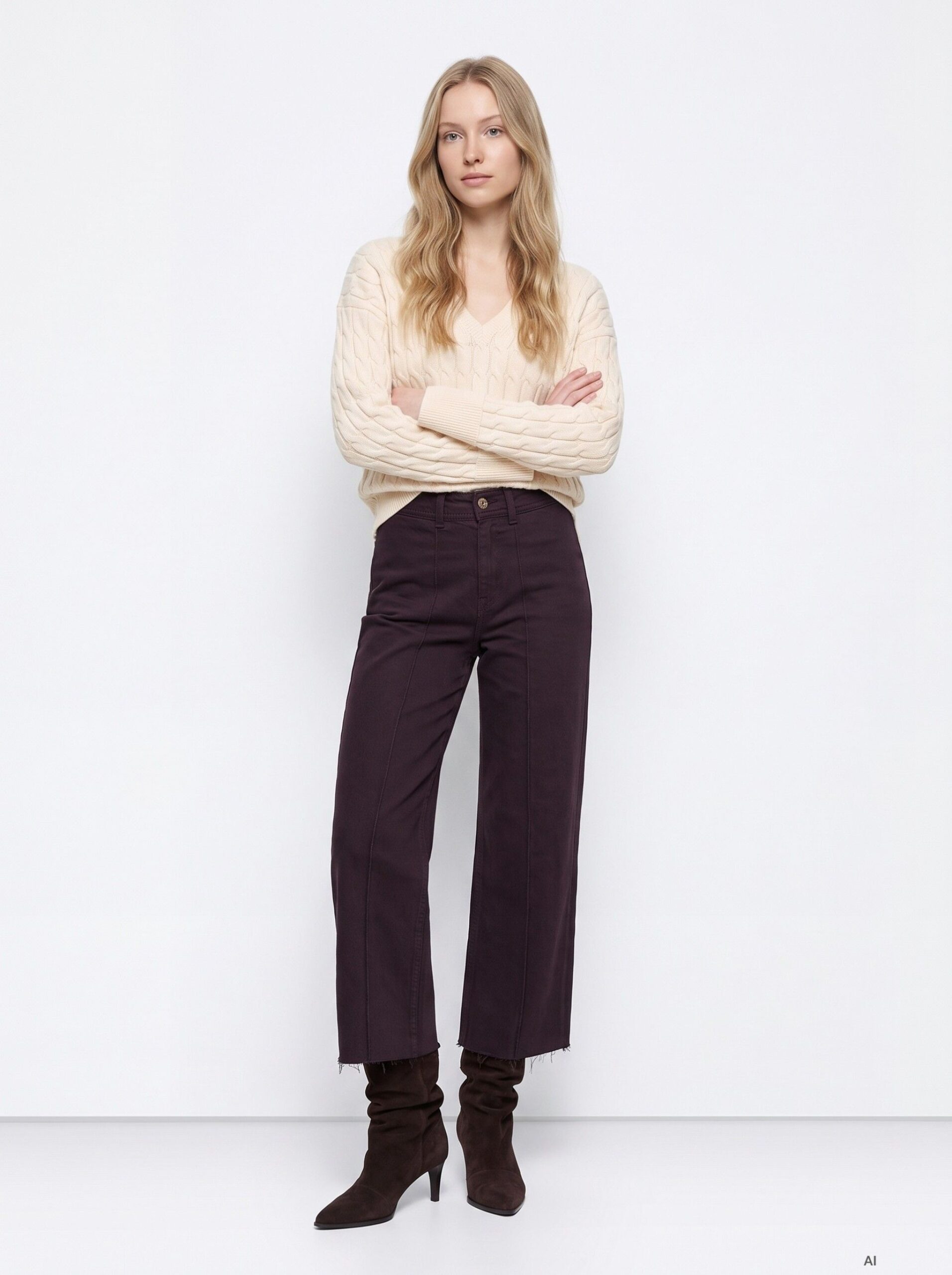 Jeans Marine berenjena