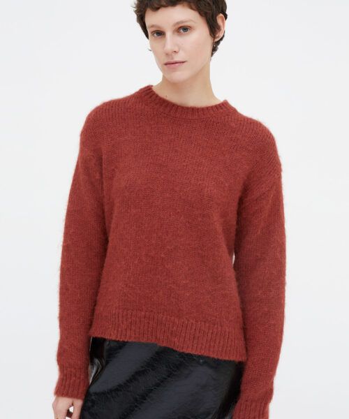 Jersey punto suave marrón