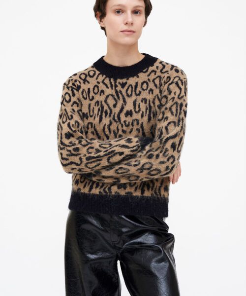 Jersey animal print marrón