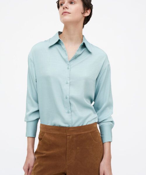 camisa-azul-crepe-satinado-wildpony