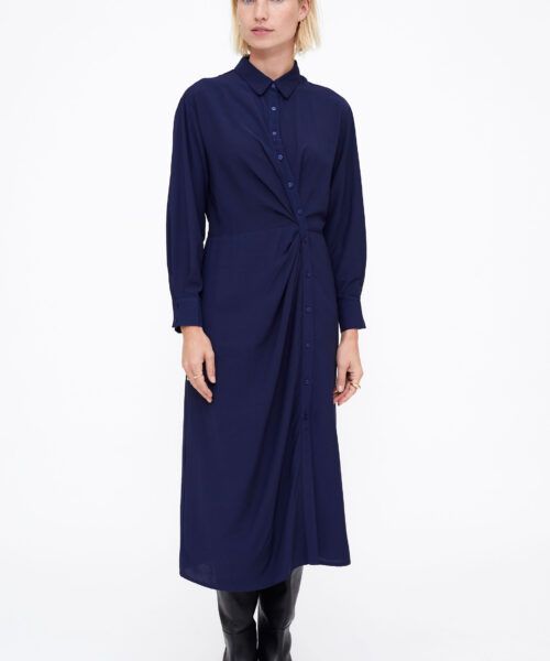 Vestido midi navy blue