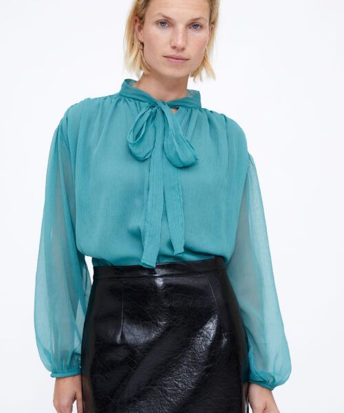 Blusa verde agua
