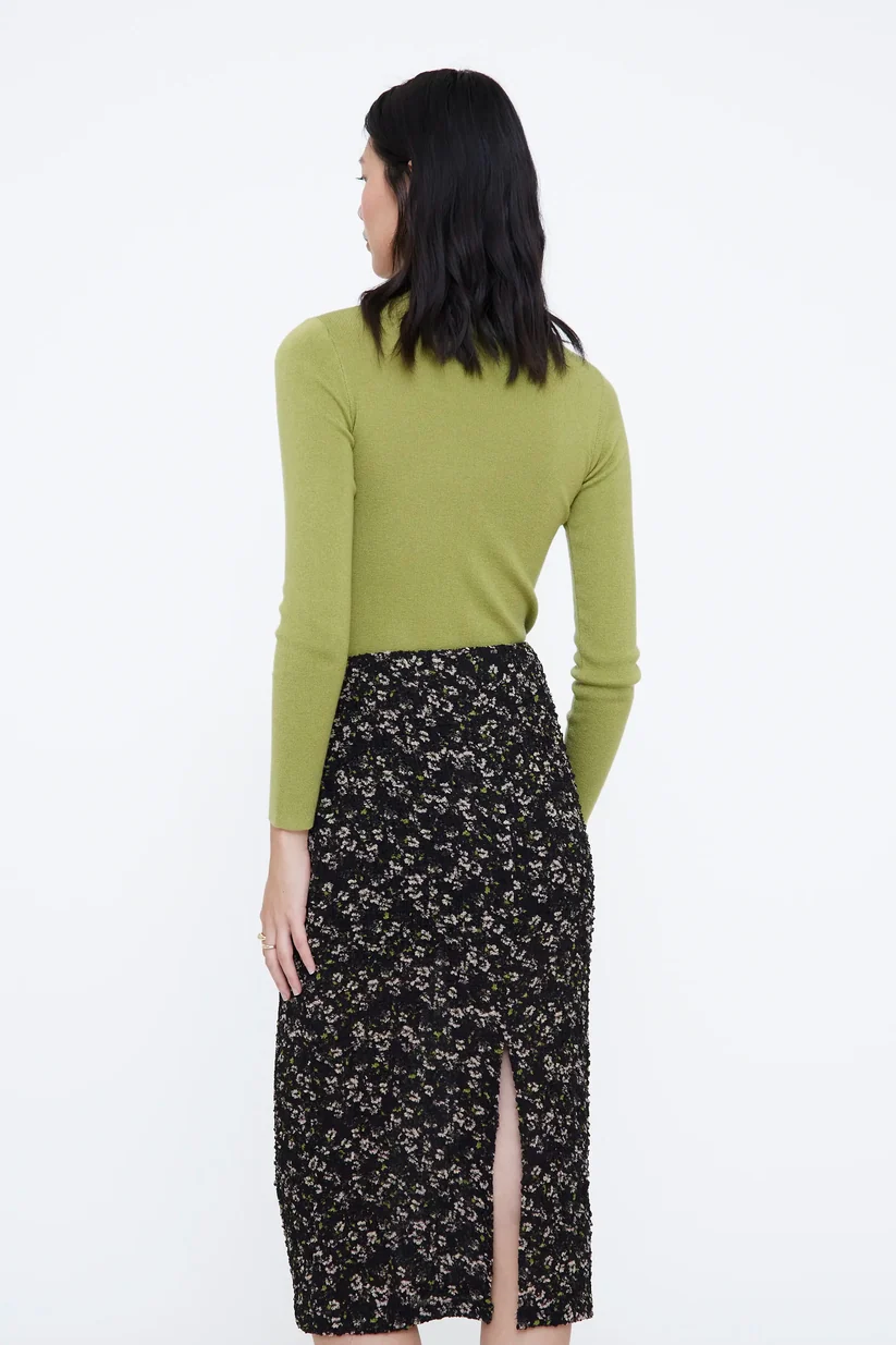Top cuello alto verde - Imagen 3