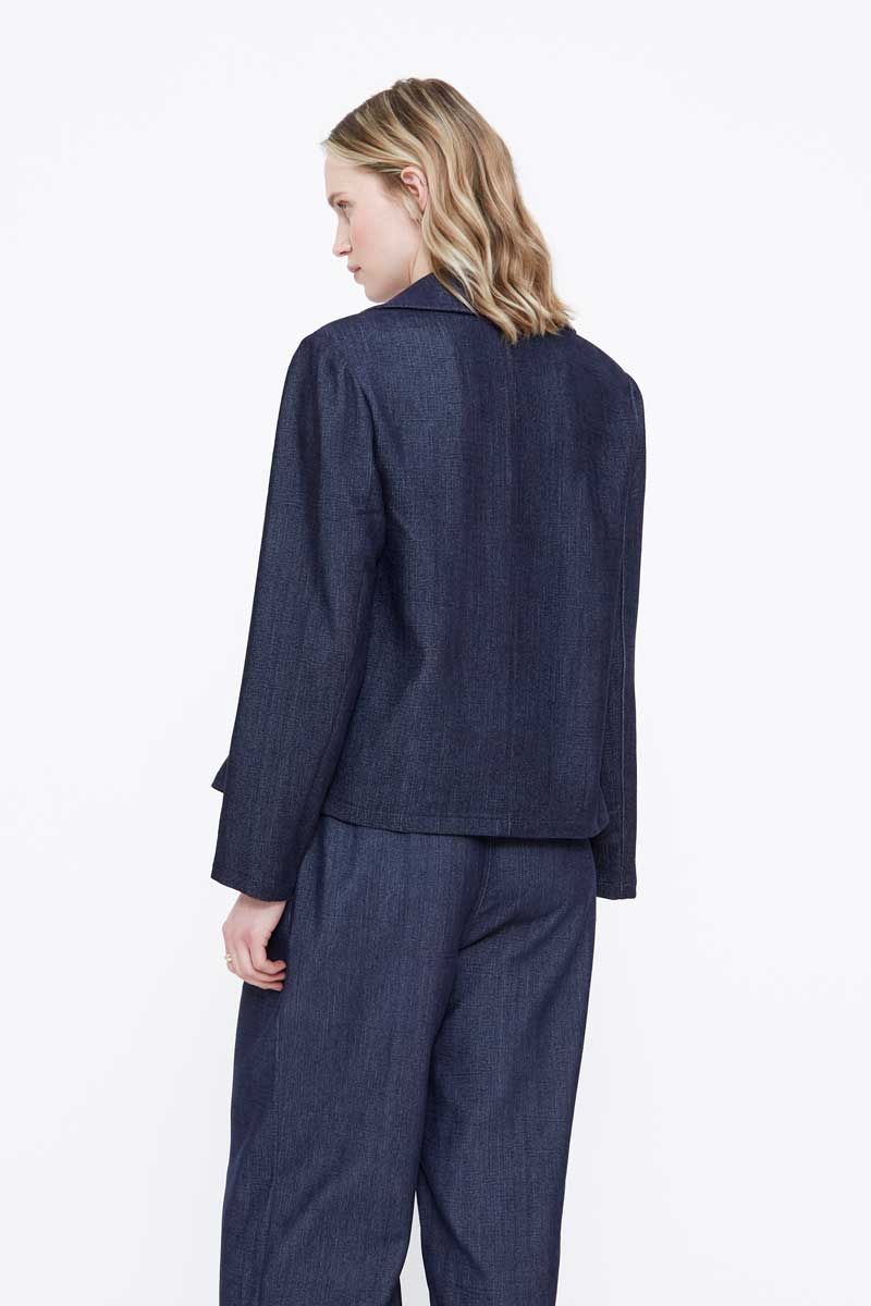 Blazer azul marino dos botones - Imagen 3