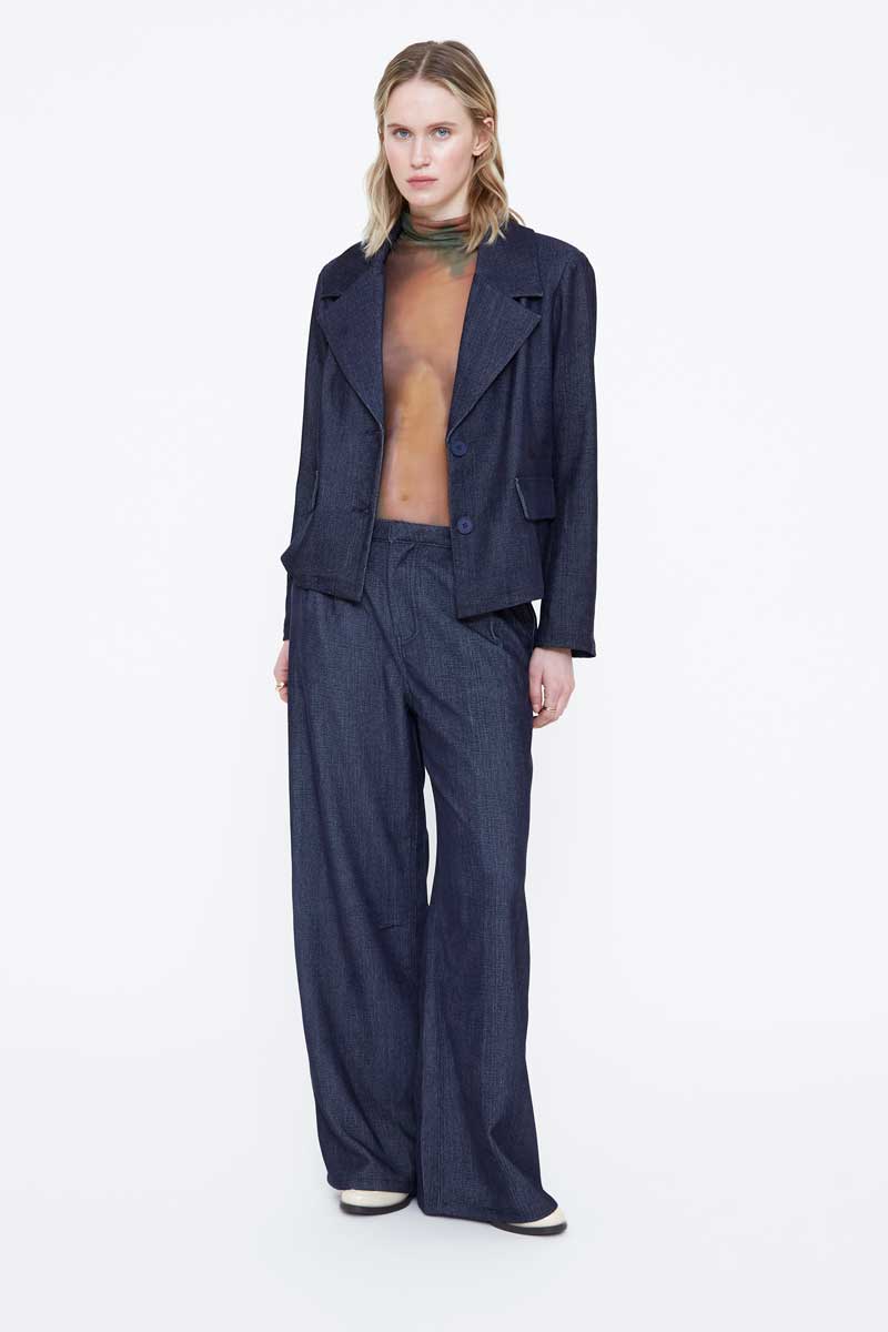 Blazer azul marino dos botones - Imagen 2