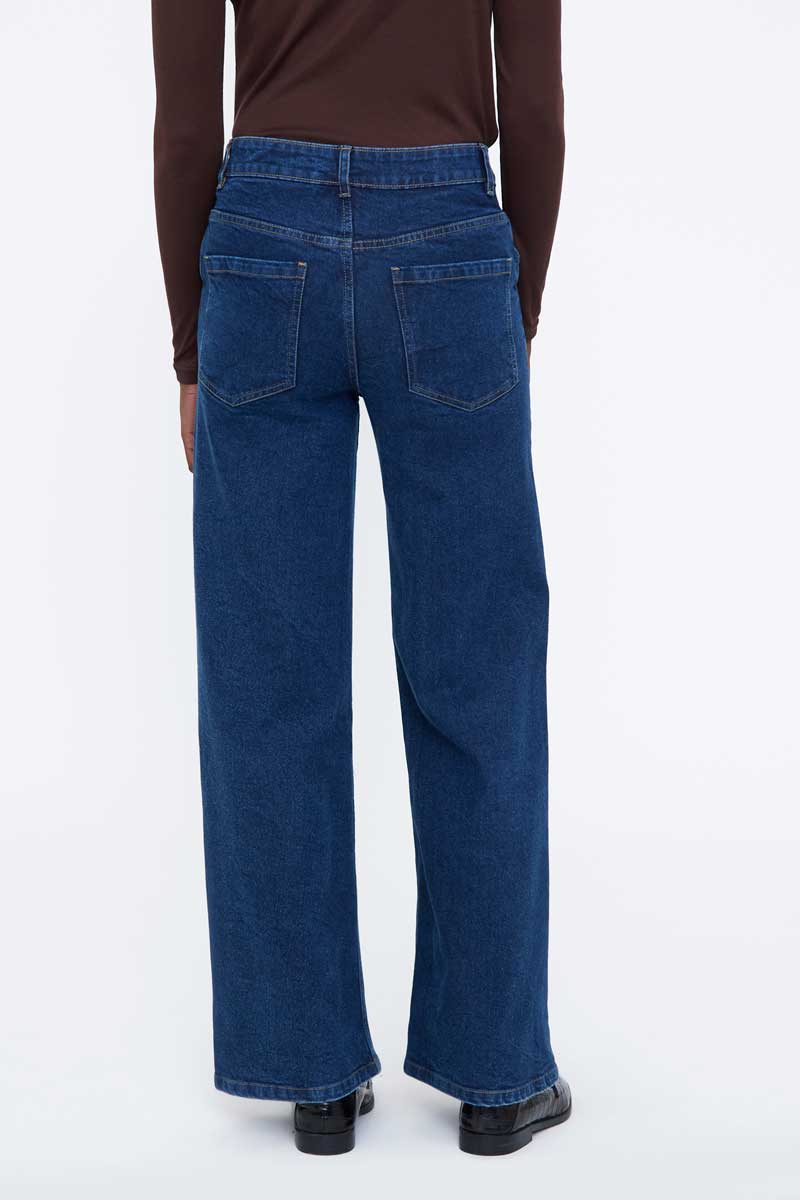 Pantalón vaquero básico azul marino - Imagen 4