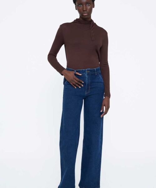 Pantalón vaquero básico azul marino