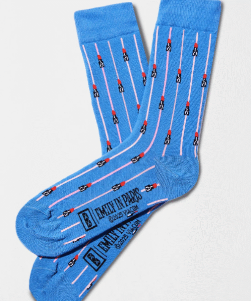 Calcetines Emily in Paris lipstick azul