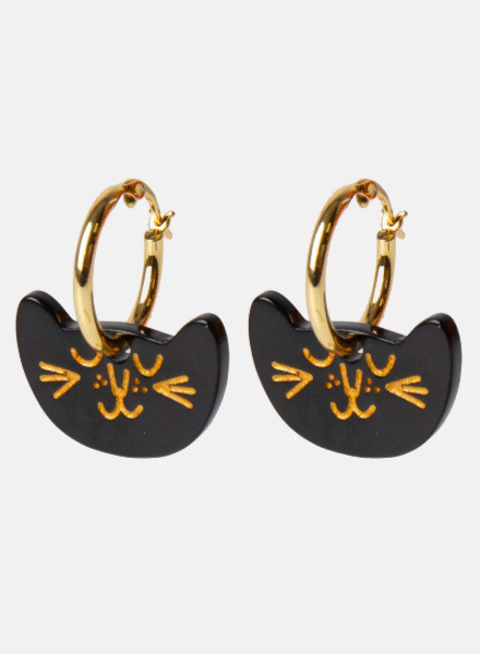 Pendientes Cat