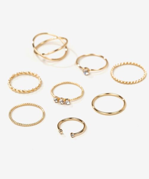 Pack anillos dorados