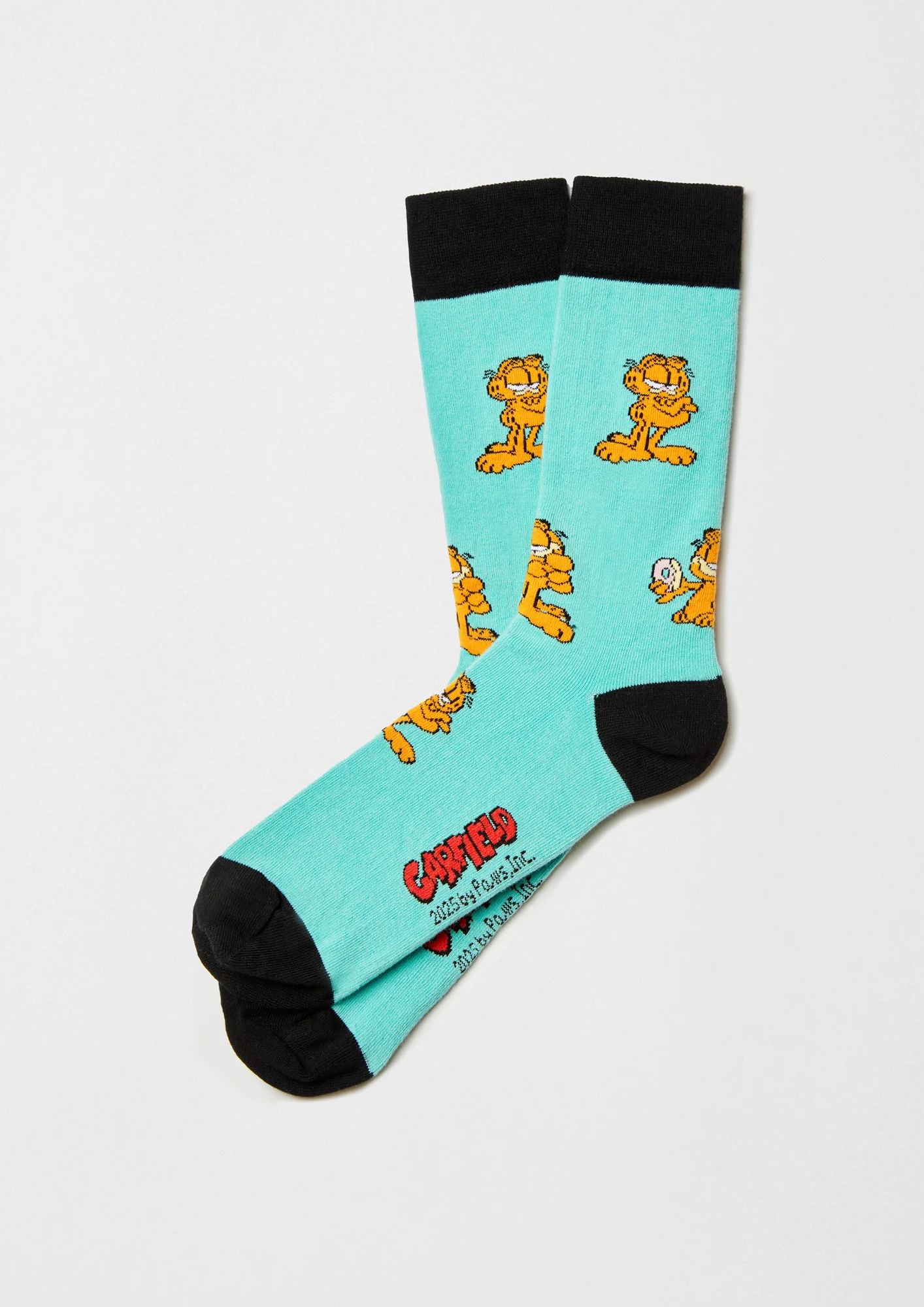 Calcetines Garfield turquesa
