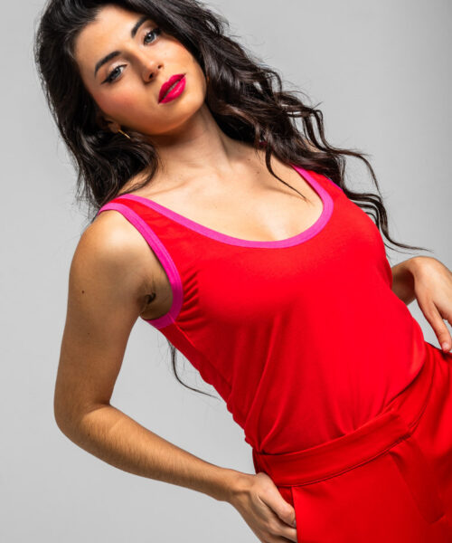 Camiseta tirantes roja Dolce Far Niente