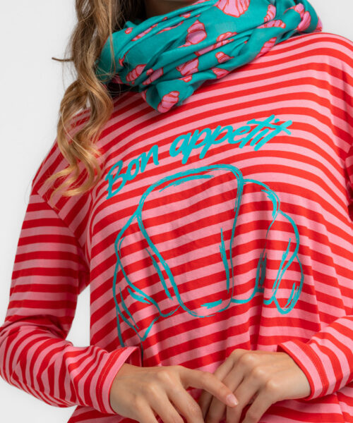Camiseta rayas Croissant