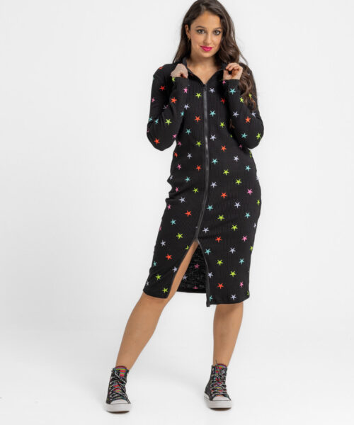 Vestido cremallera estrellas